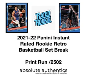 2021-22 Panini Instant Rated Rookie Retro Basketball Set Break /2502 - Picture 1 of 91