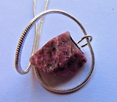 CIONDOLO BIONDO GREZZO IN ARGENTO STERLING - Immagine 1 di 4