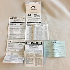 Jvc Kd-Sx770 Kd-Sx870 Cd Receiver Instructions/Connection Manual + other papers