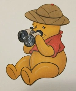 DISNEY Pre Handmade Scrapbook Embellishment SAFARI POOH BEAR Kilimanjaro - Picture 1 of 5