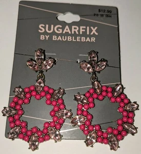 SUGARFIX by Baublebar Pink Gem Hoop Dangle Circle New NWT 33835 - Bild 1 von 10