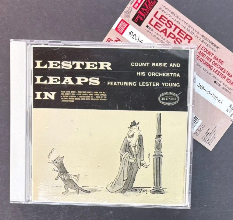 Count Basie Lester Young Import Only "Lester Leaps In" Mono CD Obi Foto 1 de 1