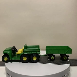 ERTL John Deere Farm ATV Six Wheeler Green All Terrain 6x4 w/Wagon Tow Trailer - Picture 1 of 17