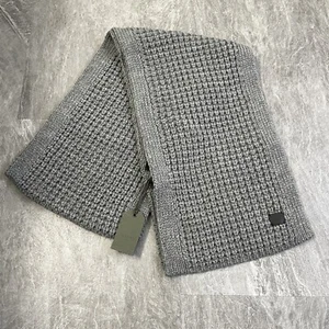 All Saints Thermal Stitch Scarf - Gray - Bild 1 von 7