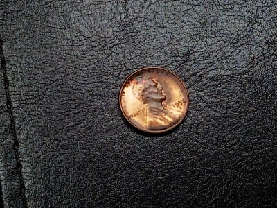 Uncirculated 1956 d Denver Copper Lincoln Wheat Ear 1c Red - Image 1 of 4