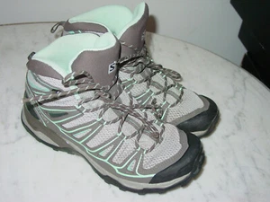 2016 Womens Salomon X Ultra Mid Aero 379176 Waterproof Trekking Shoes! Size 8 - Picture 1 of 12