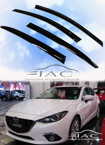 For Mazda 3 Sedan 2014-2018 Window Visor Vent Sun Shade Rain Guard Door Visor - Picture 1 of 7