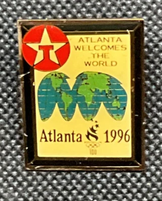 Texaco - Atlanta Welcomes The World Olympic Pin. Atlanta 1996 Olympics. - Image 1 of 3