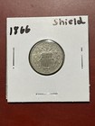 1866 Sheil Nickel With Rays - Au Details *Strong Strike*