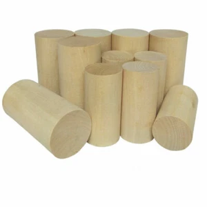 Natural Wooden Craft Wood Cylinder Block Toy 30mm - 50mm Diameter Craft Supplies - Picture 1 of 5