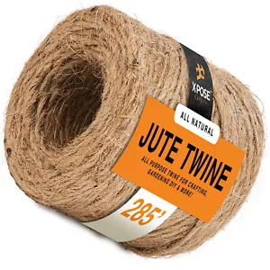 Jute Twine -Brown Roll Jute Twine, Soft Yet Strong Natural Jute String - Picture 1 of 9