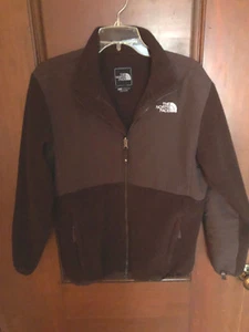 North Face Jacket Girls Size XL 16/18 Brown Denali Fleece Coat Full Zip Exc cond - Picture 1 of 4