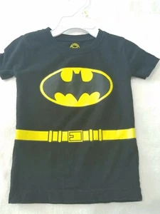 Dc Comics Batman Baby Toddler Shirt Sz 24M Black Yellow Logo Short Sleeve - Picture 1 of 12