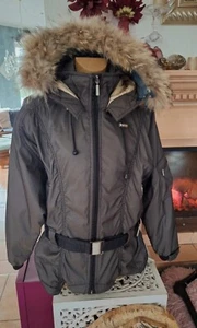 Wow Skijacke Funktionsjacke  Damenjacke Winterjacke Pelz Jacke M 38 40 Braun - Bild 1 von 5