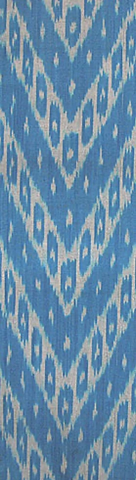 11 Yard HAND MADE UZBEK Natural 100% COTTON IKAT FABRIC # 8941* - Image 1 of 1