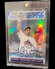 2000 Topps Finest Moments Refractor Autograph #FM12 Kurt Warner Auto Rams HOF