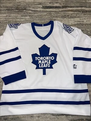 Vintage TORONTO MAPLE LEAFS NHL Mens Vintage Hockey JerseySize XL Mens Starter - Image 1 of 4
