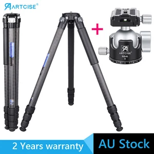 Heavy Duty Tripod Carbon Fiber Tripod Compact Tripod W/ 46mm Ball Head - Picture 1 of 31