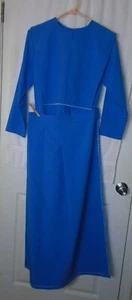 Amish Mennonit handgefertigtes Damenkleid tiefblau EUC einfache Kleidung - Bild 1 von 2