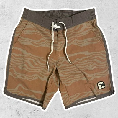 Costume da bagno fondo orso marrone volley surf bottom nuovo con etichette | Small - Immagine 1 di 4
