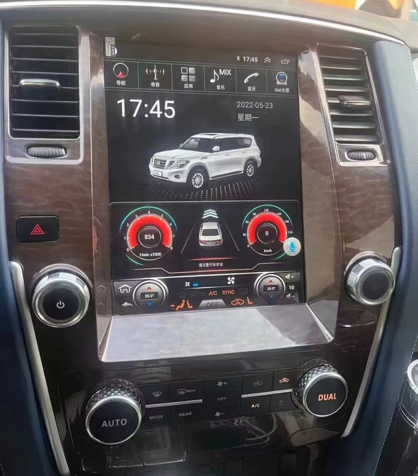 Kit de rádio tela de carro Apple Carplay Tesla unidade principal para Nissan Armada 2012-2018 - Imagem 1 de 4