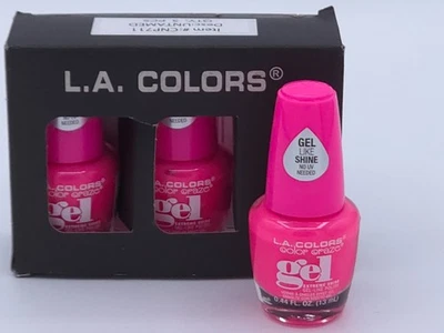 Pack de 3 colores La, Color Craze, Gel sin UV. CNP711 INDÓMITO rosa intenso Foto 1 de 3