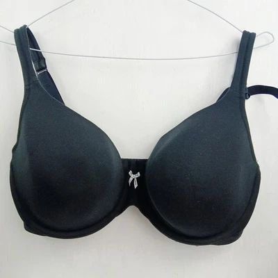 Lane Bryant 黑色 T 恤文胸 36G 轻薄衬里钢圈肩带需要固定 — 第 1/4 张图片