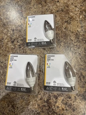 3 Ikea Ledare LED Bulb E12 400 lm Warm Dimming Chandelier Opal Brand New A1 Read - Image 1 of 4