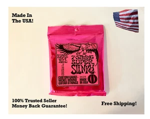 NEW Ernie Ball 7 String Super Slinky 2623 Gauge .009 - .052 - Picture 1 of 4