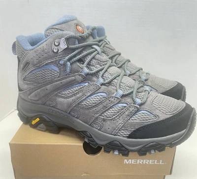 Women's Merrell Moab 3 Mid WP Granite Sz 8.5 W WIDE Hiking Shoes Boots J500162WZ - Image 1 of 4