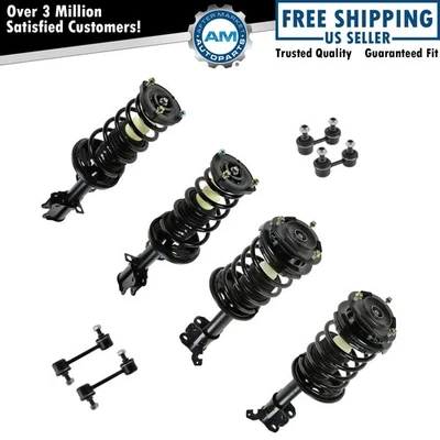 Strut Spring Assembly Sway Bar Link Front Rear Kit Set of 8 for Corolla Prizm Foto 1 de 4