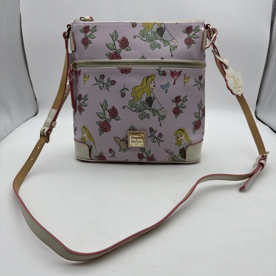 Bandolera Disney Dooney & Bourke Aurora La Bella Durmiente 65 Aniversario Nueva con Etiquetas Foto 1 de 4