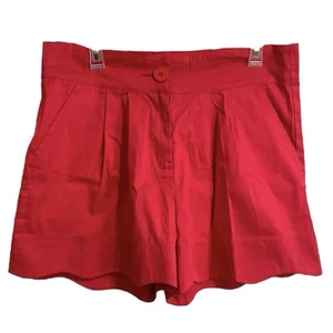 Beach Bash By Art & Tatyana Womens Retro Twee High Rise Waist Shorts XXL Red - Picture 1 of 6