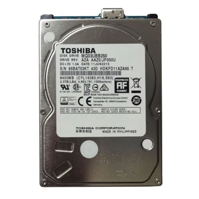 Toshiba 2.5 TB MQ03UBB250 2.5" USB 3.0 Portable External HDD Hard Disk Drive - Image 1 of 4