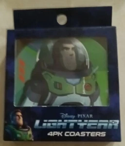 Disney Pixar Buzz Lightyear Coasters - 4pk Coaster Set (NEW) - Picture 1 of 2