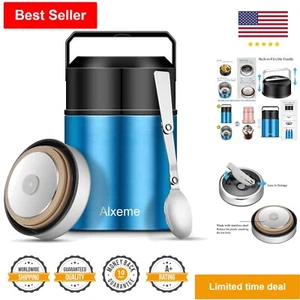 Insulated Food Jar - 27oz Capacity - Vacuum Sealed - Leak Proof - Blue - Picture 1 of 11