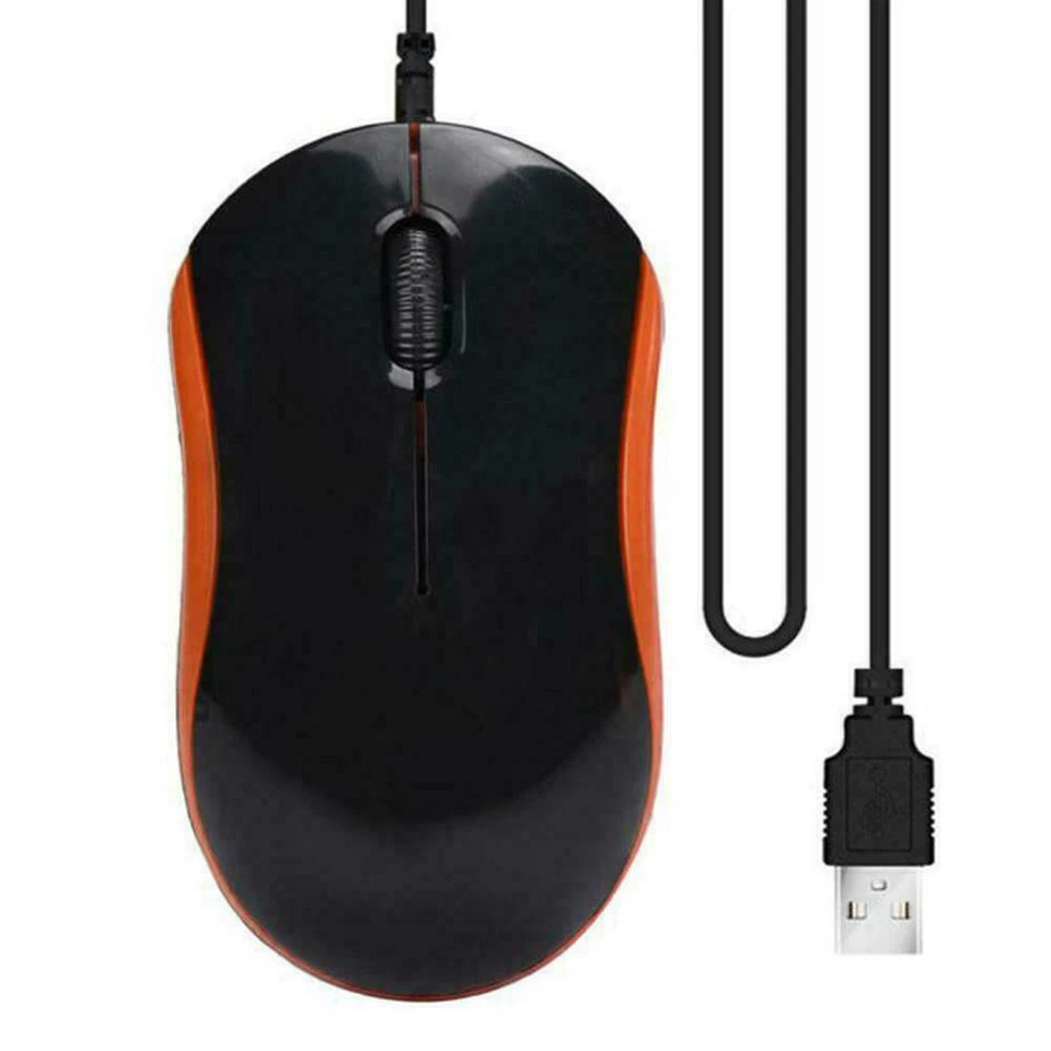 CHEAP Optical USB LED Wired Mini Home Office Mouse For PC Laptop Mice D3P7 T1K2 - Image 1 of 4