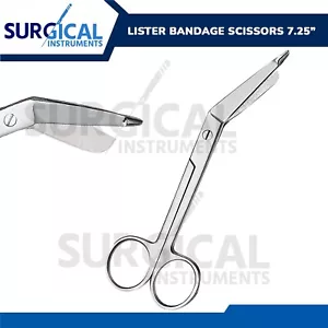 Lister Bandage Scissor 7.25" - Ideal for EMT and Nurse Stainless German Grade - Picture 1 of 11