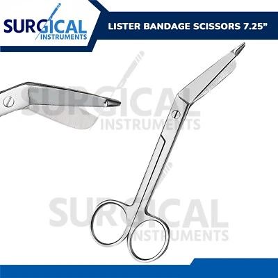 Tijera vendaje Lister 7,25" - Ideal para EMT y enfermera de acero inoxidable grado alemán Foto 1 de 4