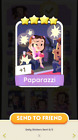 Monopoly GO! - Paparazzi (Set 12) - Four (4) Star Sticker