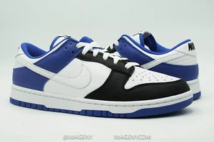 NIKE Dunk Low NUEVO TALLA 10 NIKE BY YOU ID FRAGMENT BLANCO NEGRO AZUL FN0569 900 - Imagen 1 de 7