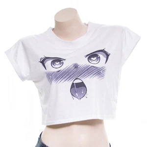 Women's Top Summer Lettering Loose Casual Sexy Fresh Short Sleeved T-shirt - Picture 1 of 13