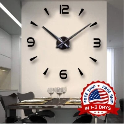 Reloj De Pared 3D De Bricolaje Para La Decoración De La Sala De Estar Del Hogar. - Image 1 of 4