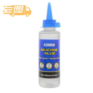 Silicone Glue 3.38 Oz. (100 mL), Waterproof Crack Resistant, Quick Repair for Gl - Picture 1 of 8