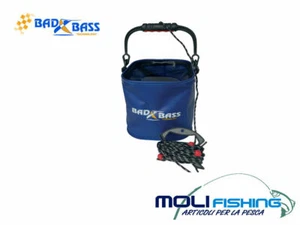 BAD BASS BUCKET CON SAGOLA PE PRENDERE L'ACQUA CAPACITA' 15 L PESCA SURF CASTING - Imagen 1 de 1
