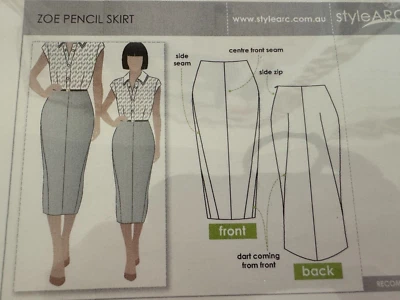 STYLE ARC Sewing Pattern Pencil Skirt ZOE Size US 20 AU 24 Uncut - Image 1 of 2