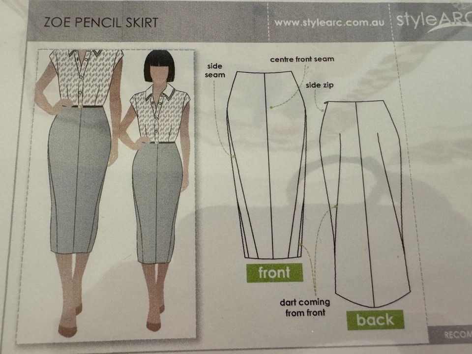 STYLE ARC Sewing Pattern Pencil Skirt ZOE Size US 20 AU 24 Uncut - Image 1 of 2