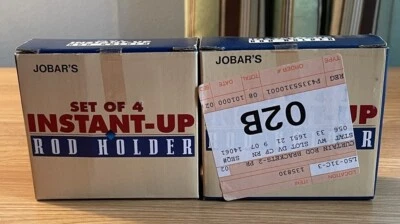 JOBAR'S SET OF 4 INSTANT-UP ROD HOLDERS NEW - Image 1 of 4