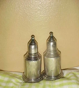 VINTAGE SALT & PEPPER SHAKER STERLING SILVER - Bild 1 von 12