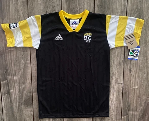 NEW Vintage 90s YOUTH TEENS Size Large Adidas Columbus Crew SC MLS Soccer Jersey Cover
